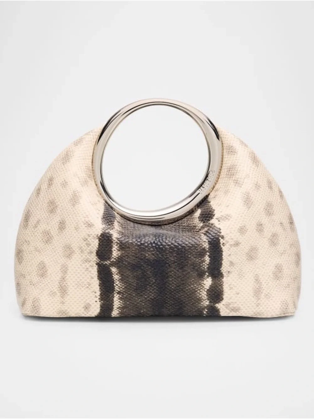 Jacquemus Le Petit Calino Snakeskin Embossed Leather Top Handle Bag NWT